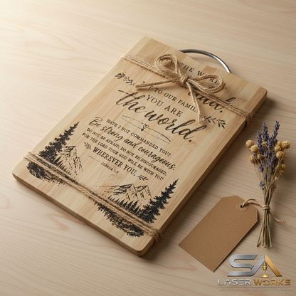 To The World You Are a Dad – gift presentation with jute bow