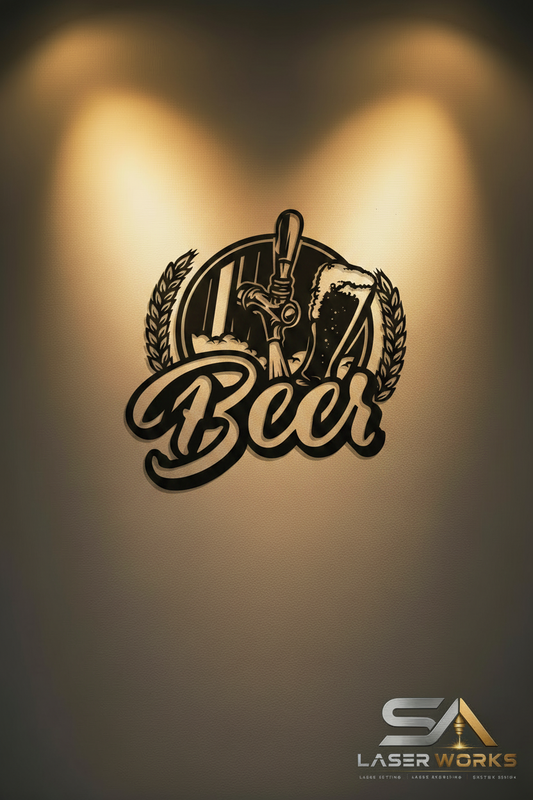 Beer Wall Art – Double Spotlight Background