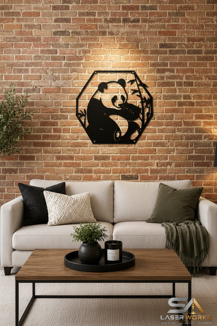 Panda Wall Art – Brick Wall
