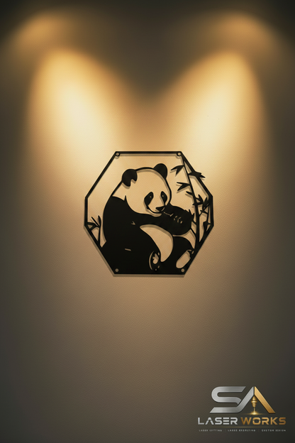 Panda Wall Art – Double Spotlight Background