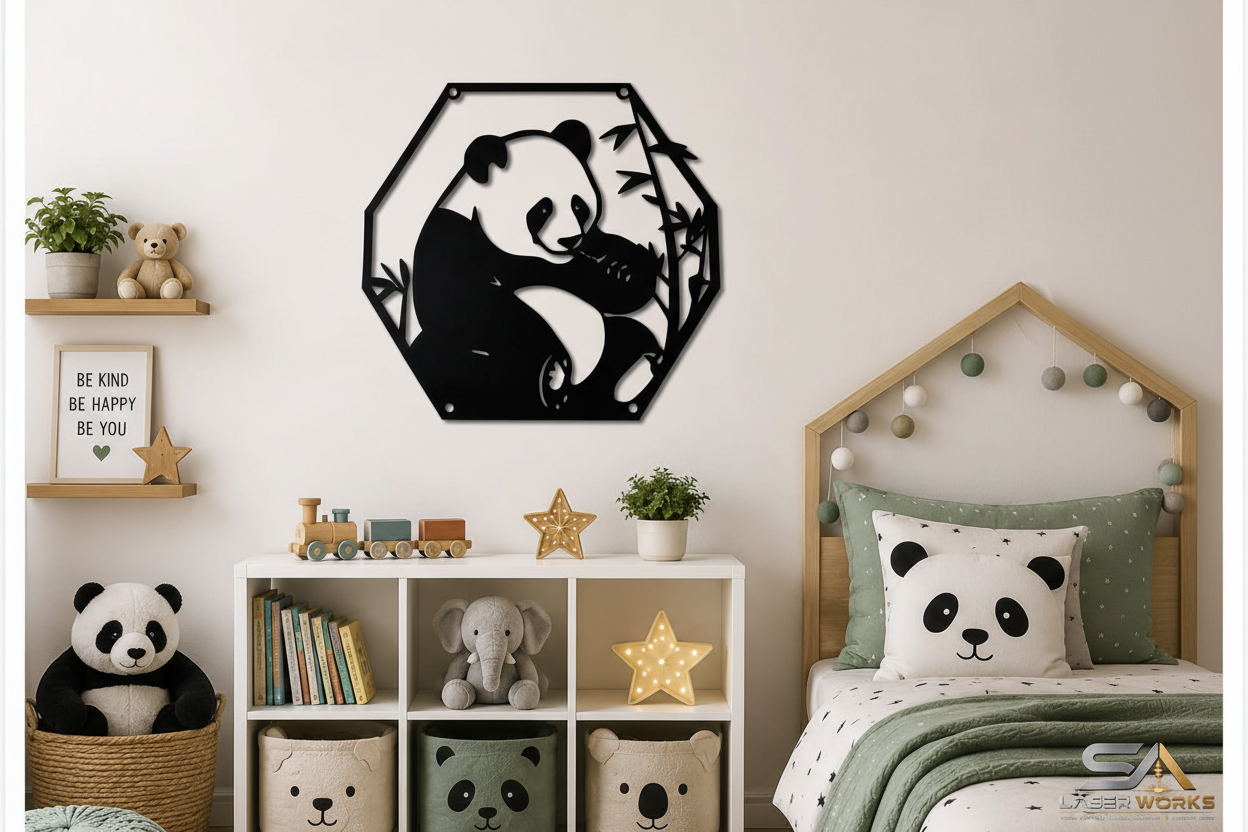 Panda Wall Art – Kids Room