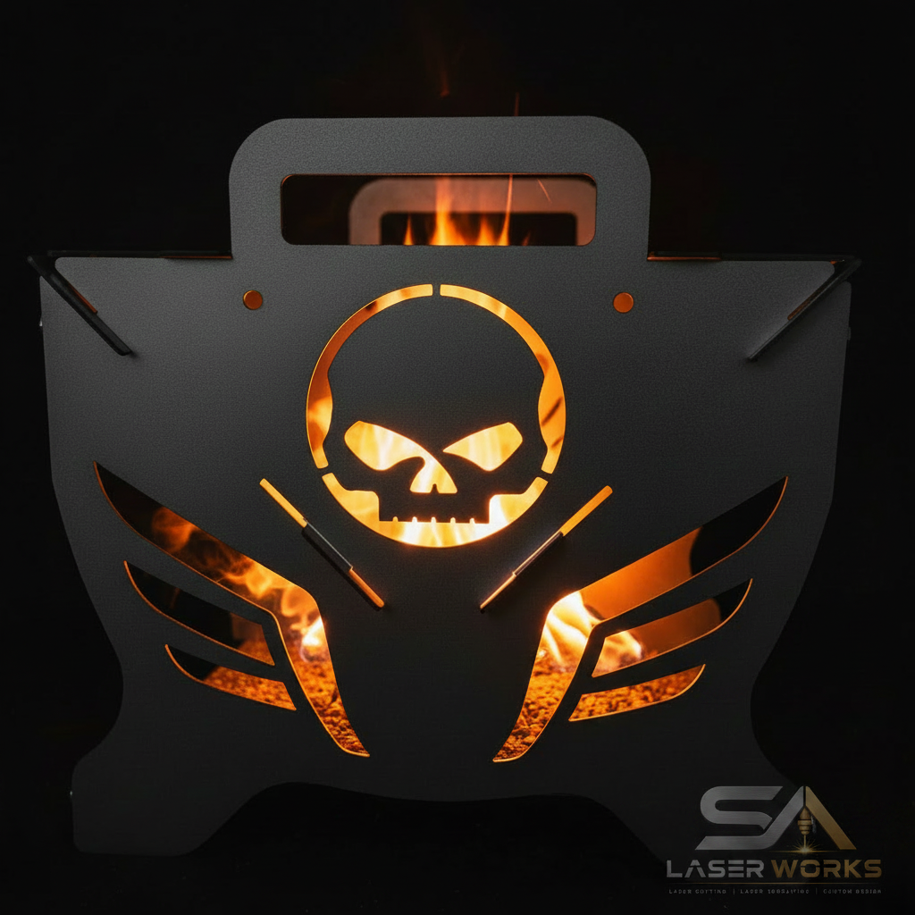 Skull Detail + Logo