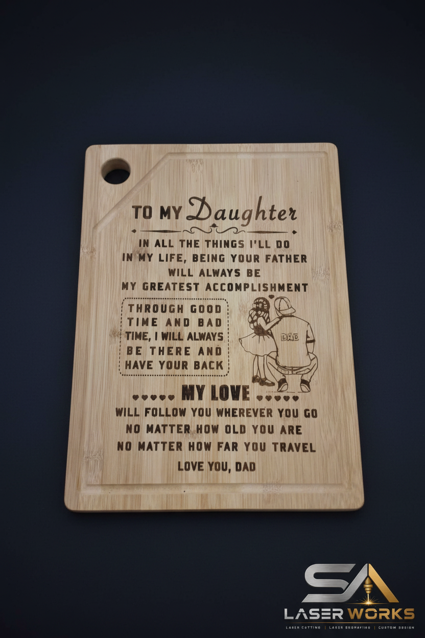 To My Daughter – Dark Background